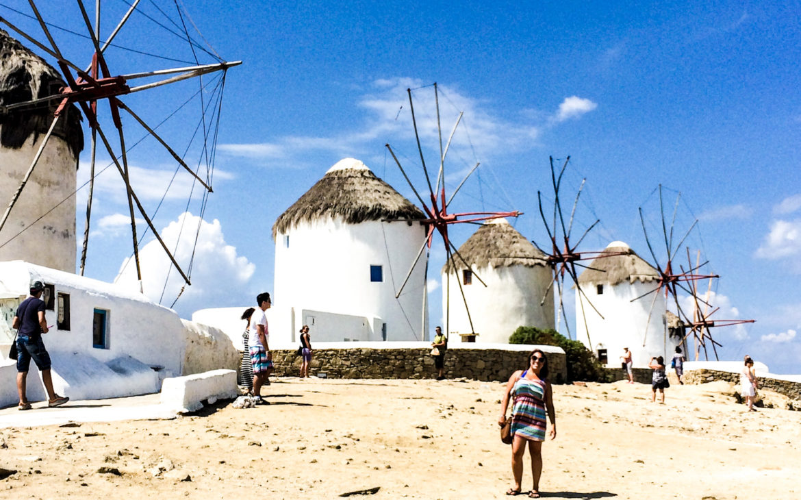 The windmills in Mykonos